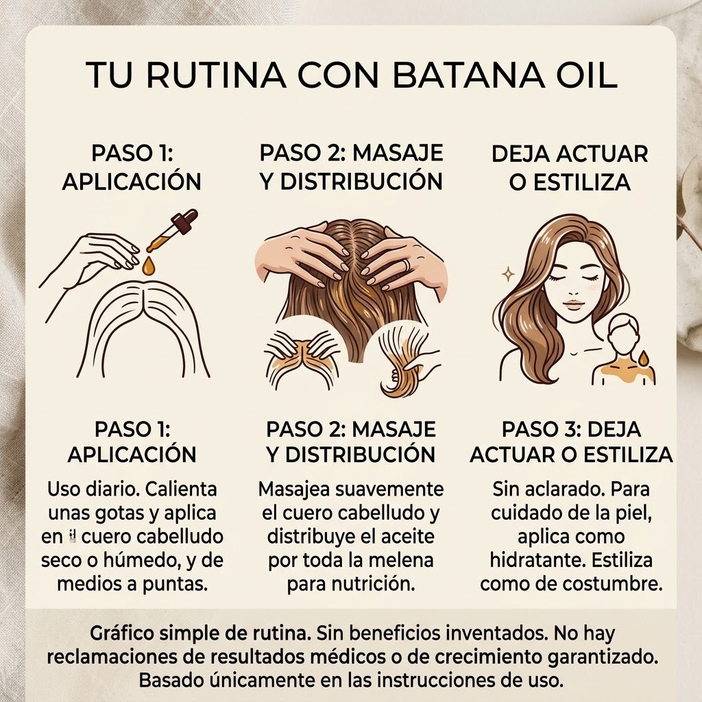 Rutina con Aceite de Batana