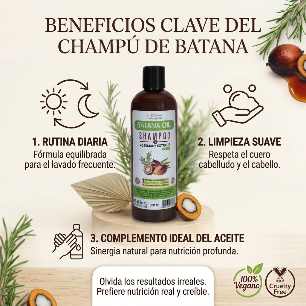 Shampoo de Batana para cuidado capilar